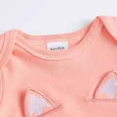 -Bodysuit de manga curta para bebês, roupas recém-nascidas, 100% algodão, Fox Design, Verão, Girl Clothing, 0-12M, 2 pcs por lote na internet