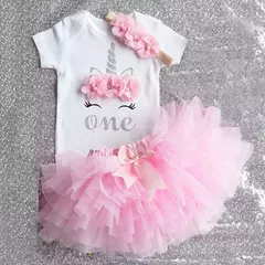 É Minha Roupa De Primeiro Aniversário Para Bebês Meninas, Unicórnio Arco-Íris, Bolo Smash, Camisa De Festa De Aniversário, Bodysuits De Bebê, Conjunto De Vestido - comprar online