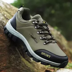 Sapatos De Caminhada De Couro Ao Ar Livre Para Homens, tênis De Trekking Turístico, sapatos De Corrida De Trilha De Escalada, saída De Fábrica - loja online