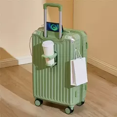 Pastel clássico transportadora 20 22 24 26 28 Polegada conteúdo de aeronave médio duro transportadora saco de viagem abs bagagem carry-on mala de cabine - comprar online