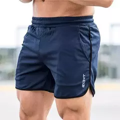 Calções de malha respirável para homens, calções masculinos de treino de ginástica, roupa esportiva de secagem rápida, calça curta basculante, verão - Wolf Magazine