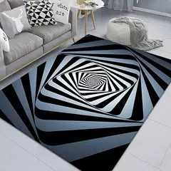 3D Vortex Ilusão Tapete para Sala de Estar, Decorações Home, Sofá Mesa Tapetes Grande Área, Bedside Foot Mat Quarto, Não-Slip Capacho na internet