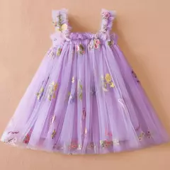 Vestido Borboleta 3D para Bebé Menina, Roupa Infantil, Festa de Aniversário, Vestidos Luxuosos Elegantes, Roupas Doce Verão, Novo, 1-5Y - comprar online