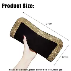 YoReAi-Beading Bolsa para Mulheres, Clutch Feminino, Bolsas de Ombro, Bolsas Festa, Veludo, Hobo-Bag Brilhante, Messenger Bag, Marca de Luxo na internet