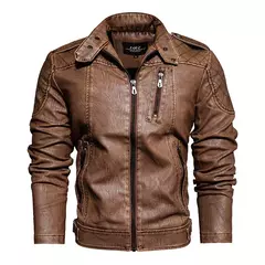 Kenntrice Autumn Winter Brand jaqueta de couro masculino Jaqueta Couro Masculino Jaqueta de couro Bombardeiro Casaco de pele de carneiro Casaco de motocicleta