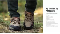 Ténis de couro respirável masculino, sapatos casuais, sapatos de caminhada confortáveis, antiderrapantes, exterior, caminhada, moda, novo - loja online