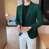 Ternos e blazers brancos masculinos, roupas estilo coreano, casacos com seios simples, jaquetas, jaqueta de waffle masculina, roupas