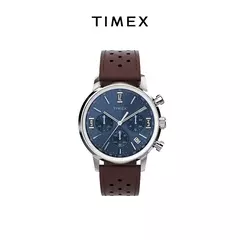 TIMEX-Men's Luxury Trend Quartz Watch, Impermeável, Multi Função, Fantasia, Redondo, Inoxidável, Três Olhos