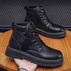 Botas masculinas de camurça de alta qualidade, botas quentes de inverno, sapatos de trabalho ao ar livre, botas de caminhada, novo, 2022 - Wolf Magazine