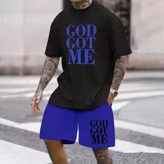 Conjunto de camiseta e shorts casuais masculinos, tops de praia estampados em 3D, moda streetwear, roupas esportivas, estilo havaiano, novo, 2 peças - Wolf Magazine