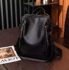 Mochila de couro genuíno para mulheres, mochila de viagem mochilas escolares de alta qualidade, bolsa de ombro casual, nova moda, 2023 - comprar online