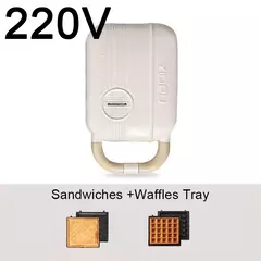 Mini máquina de café da manhã tipo panqueca, fornos elétricos para café da manhã, panquecas e waffle