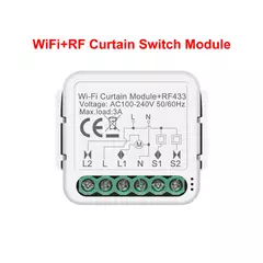 GIRIER-Módulo Interruptor Tuya Cortina inteligente, Wi-Fi, RF433, obturador de rolo elétrico, motor cego, 1 Gang, funciona com Alexa, Alice, Google Home - Wolf Magazine