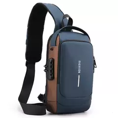 Bolsa de Ombro Multifuncional Anti-Roubo USB para Homens, Bolsa Crossbody Masculina, Messenger Pack, Travel Sling Chest Bags, Cross Body Pack - comprar online