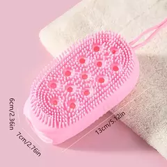 Silicone Body Scrubber for Shower Esfoliante Esfoliante Esponja Escova De Banho De Espuma Massageador, Limpador De Pele, Almofada De Limpeza, Acessórios De Banheiro na internet