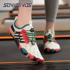 Cross-trainer para homens e mulheres, sapatos descalços e minimalistas, sola de gota zero, caixa larga, sapatos de natação upstream, chinelos de praia - comprar online