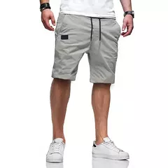 Calções de algodão hip hop masculino capris casual, esportes de corrida, calças de rua, perna reta, alta qualidade, nova moda, verão - comprar online