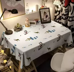 Imagem do Toalha De Mesa Mickey Mouse Dos Desenhos Animados Da Disney Para Crianças, Mesa De Jantar Americana, Toalha De Mesa De Café Retro, Toalha De Mesa Quadrada