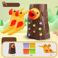 Montessori Brinquedos Educativos para Crianças, Pica-pau, Catch Worms Toy, Criança, Crianças, Jogos Magnéticos para Babi, Desenvolvimento Busy Board - comprar online