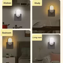 Lâmpada de cabeceira LED Mini Night Light, EU, EUA Plug, Proteção para os olhos, Uso para Quarto, Sala de estar, Alimentação do bebê - comprar online