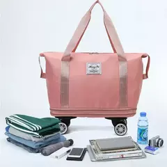 Multi-Function Wheel Travel Bag, Ultra-Light, separação portátil, seco e úmido, armazenamento de bagagem, grande capacidade, Fitness Bag - loja online