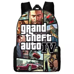 Mochila escolar impermeável para meninos e meninas, mochila para Grand Theft Auto Collage, jogo de aventura, bolsa GTA - comprar online