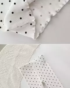 Elegante feminino bebê verão fino chiffon pijama conjunto de 2 peças roupas para casa para crianças bolinhas design ar condicionado roupas - Wolf Magazine