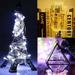 Imagem do USB Fairy Copper Wire LED Guirlanda Luz String, Enfeites de Natal, Véspera de Ano Novo, Festa de Casamento, Rua Xmas Tree Decor