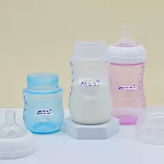 Garrafa de bebê anti-inchaço, Material PP de grau alimentício do bebê, Mamilo de silicone de leite materno, BPA Free, 150ml, 250ml - comprar online