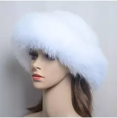 Chapéu de pele de vison genuíno para mulheres gorro de malha natural de luxo chapéu de malha artesanal pele de raposa real moda inverno quente, novo - Wolf Magazine