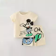 Disney Mickey Cartoon roupas infantis de impressão, pijamas infantis, pijama para bebê e menino, conjunto de roupas infantis, marca de moda - comprar online