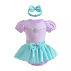 Baby Romper TUTU Vestido Com Headband Infantil Baby Princess Girl Roupas Tamanho 3-18M Cute Design Baby Dress Party Trajes