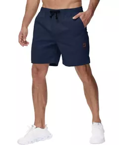 Imagem do Calção casual masculino de carga, calça de jogging com cordão, leve, elástico na cintura, sólida, alta qualidade