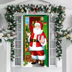 Decoração do fundo do Natal, pano de suspensão, tampa da porta, tapeçaria, partido, ano novo - comprar online