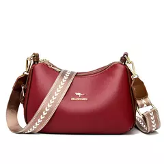 Bolsa de Ombro de Couro Genuíno para Mulheres, Bolsas Crossbody Femininas, Bolsa Feminina, Carteira, Marca de Luxo, Tendência da Moda, Designer, Sac A Main na internet