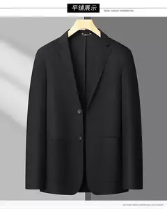 Blazer de seda gelo masculino, plus size, leve, casual, desgaste de negócios, tamanho grande, verão, primavera, 7XL, 8XL - comprar online