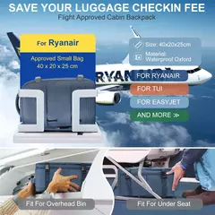 Mochila de viagem avião de curta distância ryanair cabine saco 40x20x25 mochila das mulheres dos homens lazer escola bolsa para portátil bagagem de mão na internet