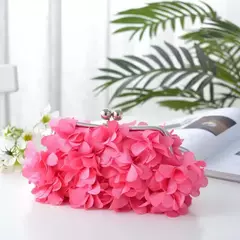 Imagem do Bolsa de embreagem floral para mulheres, bolsa de casamento para noivas e senhoras, 8 cores, branco, azul, roxo, sacos de flores de noite