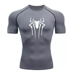 Camiseta masculina de segunda pele correndo, esportes de proteção solar Fitness Rashgarda, mangas compridas MMA, camisa de compressão, roupas de treino - Wolf Magazine