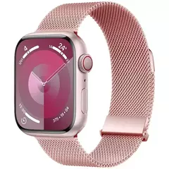 Correia para Apple Watch Band, Pulseira Milanese, Cinto de Metal, 45mm, 44mm, 42mm, Ultra 49mm, 38mm, 40mm, 41mm, iWatch Series 9, 8, 7, 6, 5, 3, SE - Wolf Magazine