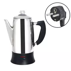 Imagem do Cafeteira de café elétrica em aço inoxidável, cafeteira, café ferramentas, presente para amantes de café, 110V, 220V, 12 copos