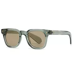 SHAUNA-Óculos Retro Quadrados Rebites para Homens e Mulheres, Óculos de Sol Verdes, UV400 Shades, Fashion - comprar online