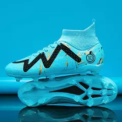 Imagem do sapato masculino tênis masculino 2024 Homens Sapatos de Futebol Tamanho Grande Ultraleve Botas De Futebol Meninos Tênis Não-Deslizamento AG/TF Chuteiras De Futebol Botas De Tornozelo Unisex