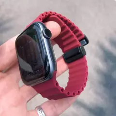 Pulseira de Fivela Magnética para Pulseira Relógio Apple, Pulseira de Silicone, Ultra 2, 49mm, 45mm, 44mm, 40mm, 41mm, 38mm, 42mm, iWatch Série 7, 6, 3 si, 8, 9 na internet