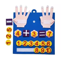 Imagem do Montessori Toys for Kids, Finger Numbers, Math Toy, Children Counting, Early Learning, Brinquedos Educativos, Toddlers, Intelligence Game