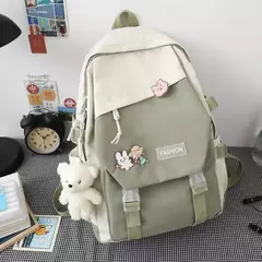 Mochila de nylon impermeável multifuncional, mochila escolar para meninos e meninas, grande capacidade, saco de livro - comprar online