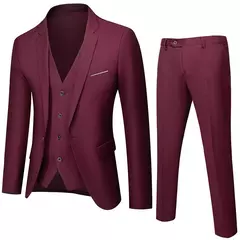 Ternos formais masculinos completos, conjuntos elegantes de blazers, roupas de casamento, calças, jaquetas, fantasias de luxo, negócios de casamento, 2 peças - Wolf Magazine