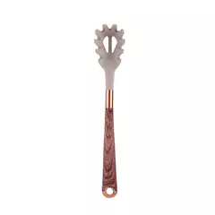 Lmetjma-Conjunto De Utensílio De Cozinha De Silicone, Utensílio De Cozinha Com Suporte De Utensílios, Alças De Padrão De Madeira, Panelas Antiaderentes, JT264, 10 Pcs - loja online