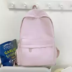 Mochila impermeável de grande capacidade para mulheres, mochila zíper suave, cor sólida, mochila casual para adolescentes, fonte de estudante - comprar online