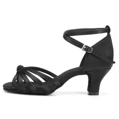 Imagem do Venda quente das mulheres tango/salão de baile/dança latina sapatos de dança salsa sapatos de salto alto profissional para meninas senhoras 5cm/7cm